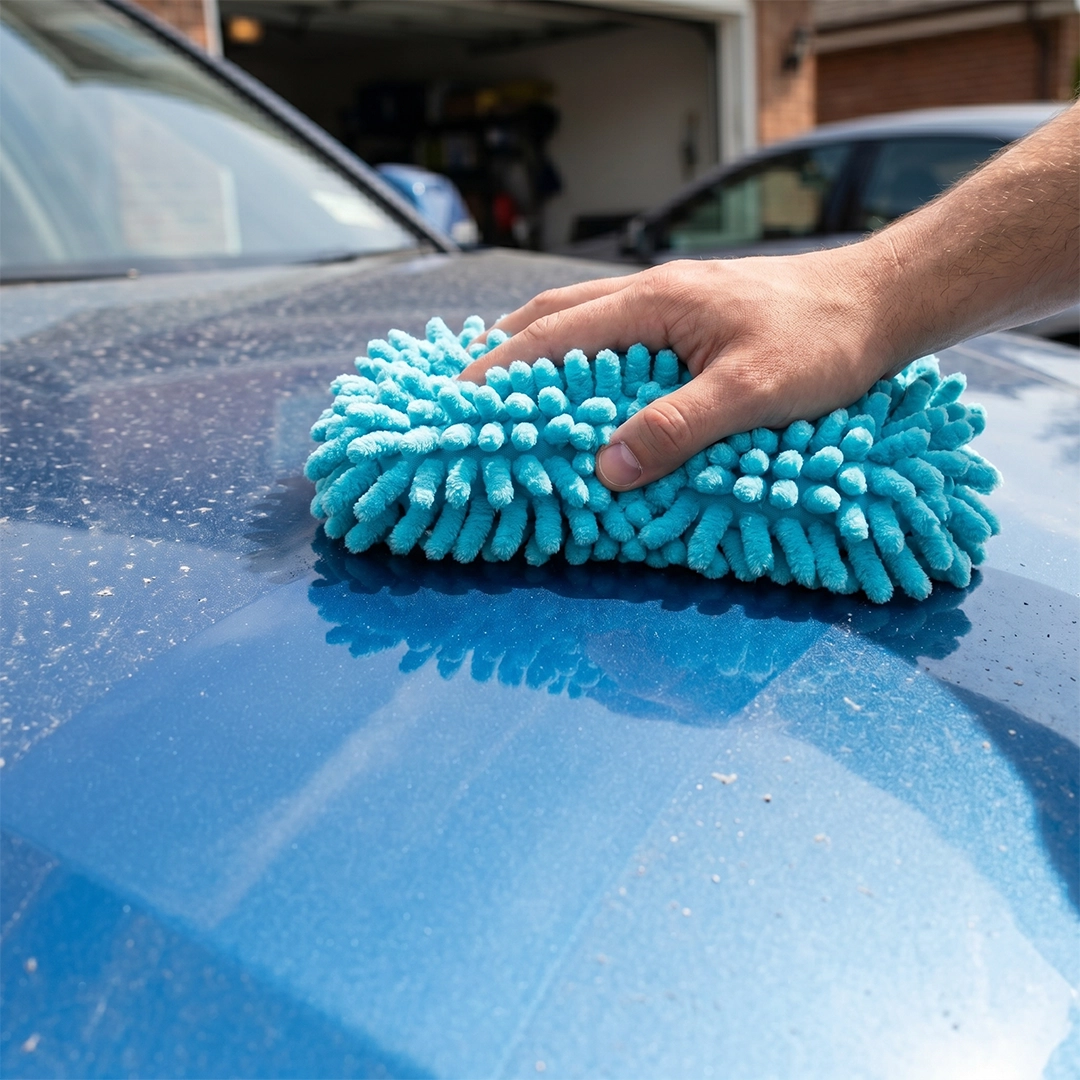 Premium Microfiber Car Cleaning Mitt – Ultra Soft Chenille Wash Cloth
